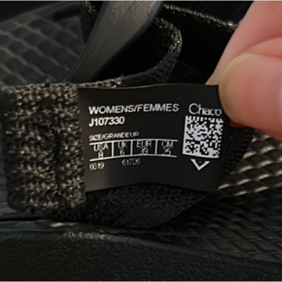 Chaco Black Adjustable Sandals - Picture 3 of 3